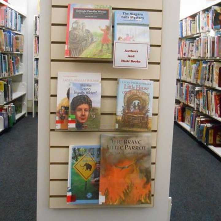 The Nyack Free Library is featuring a special section for author biographies. 