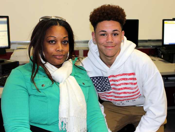 Ossining High School students help residents do their taxes.