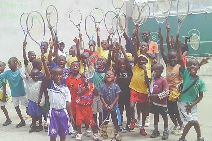 Norwalk Company Collects Kids Shoes For Cameroon Tennis Academy