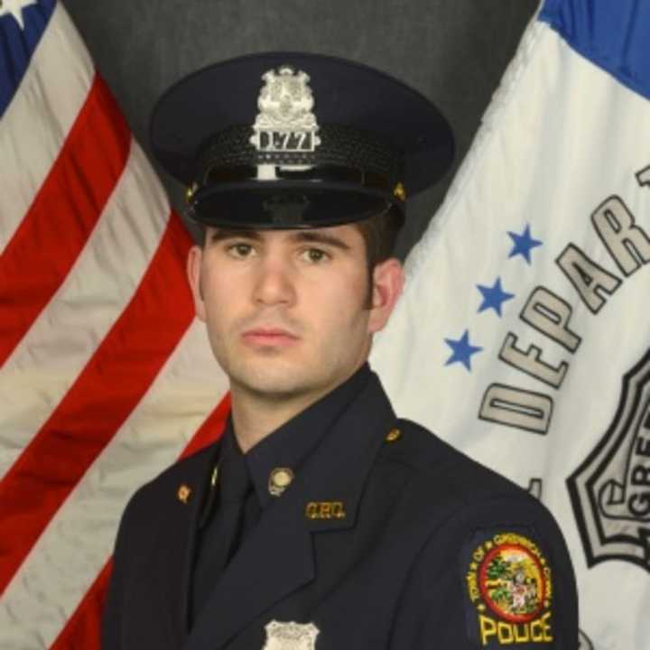 Andrew Greco was named the Greenwich Officer of the Month by Police Chief James Heavey.