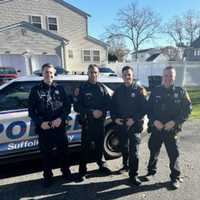 Suffolk County Police Officers Help Deliver Baby At Shirley Residence