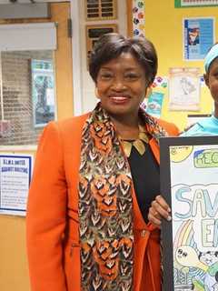 New Rochelle Student Wins Earth Day Poster Contest, Gets Visit from Senator