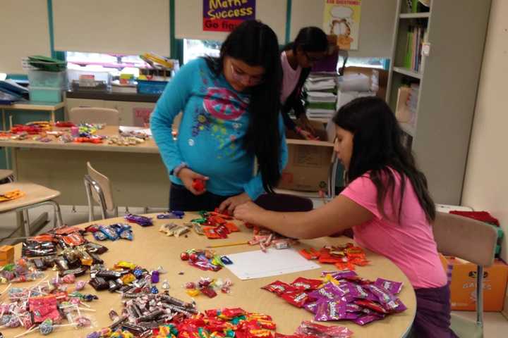 Elmsford Students Collect Candy For U.S. Troops