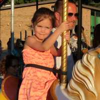 <p>Riding the carousel at the annual Waldwick Lion&#x27;s Carnival.</p>