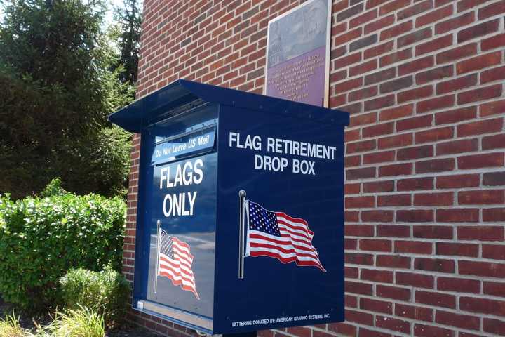Fair Lawn Installs Flag Retirement Drop Box