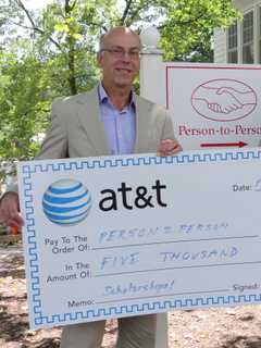 AT&T Gives $5,000 To Norwalk's Person-To-Person Scholarship Program