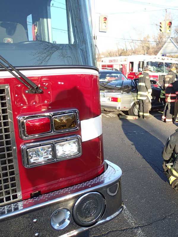 Driver Freed From Car Following Westport Crash