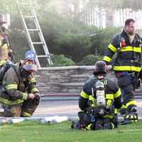 <p>The fire was reported under control around 7:15 p.m. Saturday.</p>