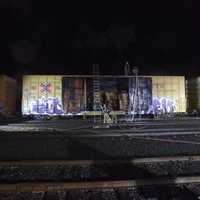 <p>Westfield fire crews put out the flames, but everything inside the train car was destroyed.</p>