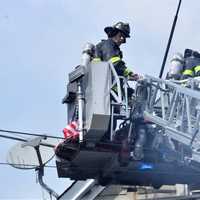 <p>At the Liberty Street fire in Passaic.</p>