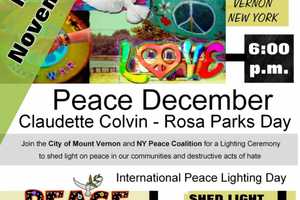 Mount Vernon Mayor Takes Part in Peace December Lighting Event