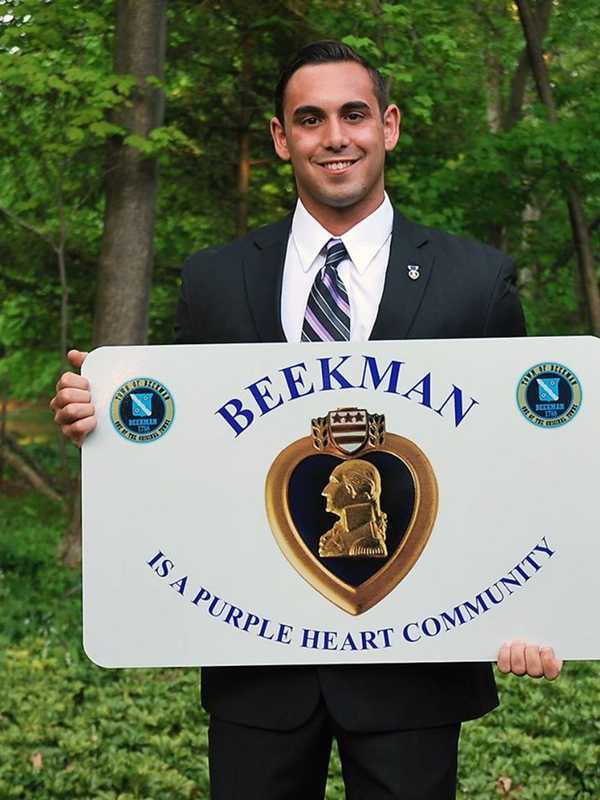 Beekman Leads Dutchess As First Purple Heart Community