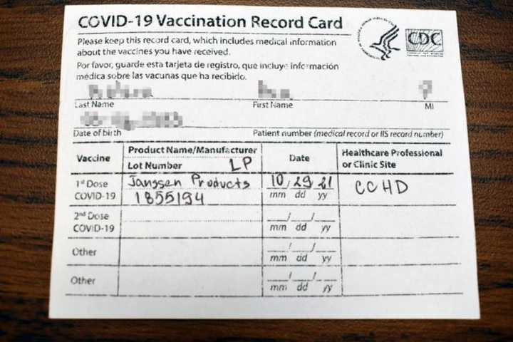 COVID-19: Northern Westchester Man Charged With Possessing Forged Vaccine Card