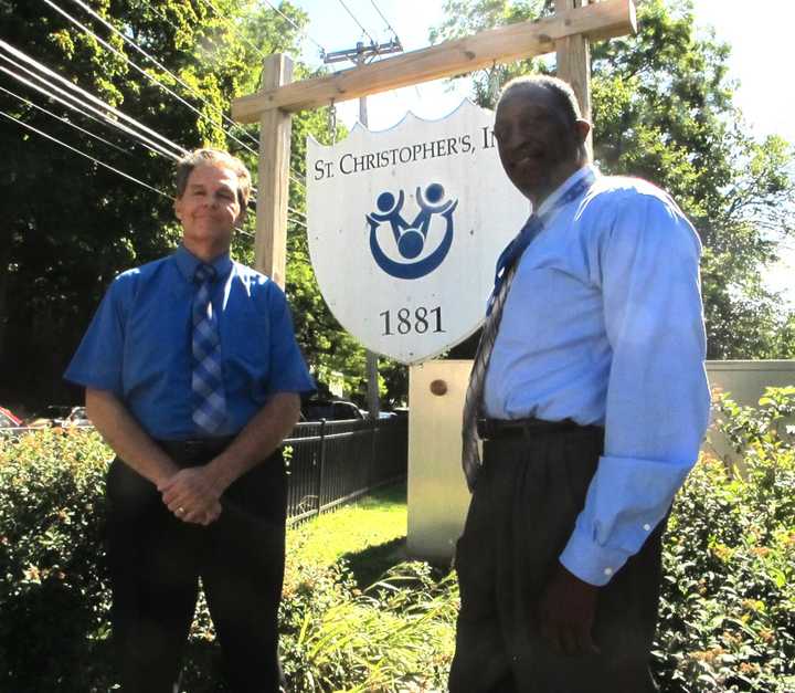 Robert Maher, CEO of St. Christopher’s with Chief Operating Officer Horace Turnbull.