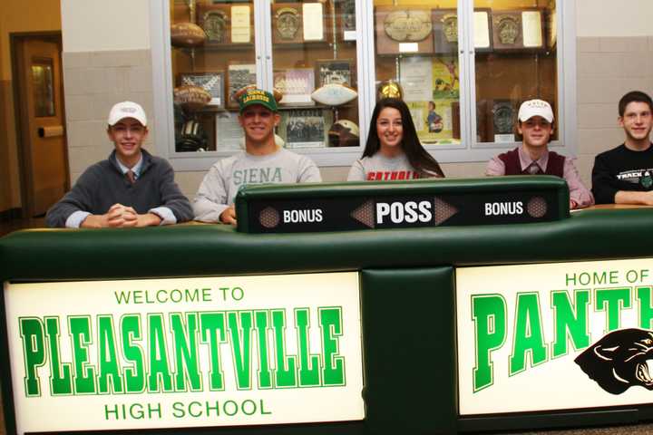 Five Pleasantville High School Athletes Sign Letters Of Intent 