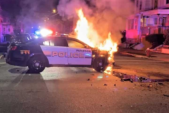 Paterson Police Pursuit Ends In Fiery Crash