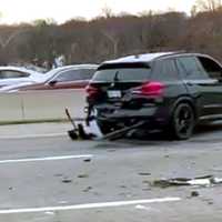 <p>Three vehicles were involved in the chain-reaction crash on the Passaic River Bridge on Route 3 in Clifton.</p>