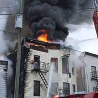 <p>No injuries were reported in the Oak Street fire in Passaic.</p>