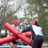 <p>Students compete at the inaugural &quot;Give &amp; Game&quot; event hosted at Babson College in Wellesley on Sunday, April 16</p>