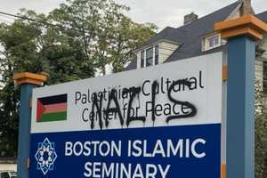 'Nazis' Spray Painted On Sign Of Palestinians For Peace Group In Boston