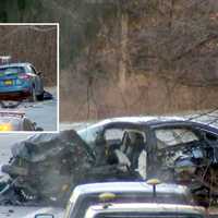 <p>Aftermath on the Palisades Interstate Parkway near Exit 10.</p>