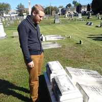 <p>Pastor Andy Kadzban of the Wyckoff Reformed Church surveys the damage.</p>