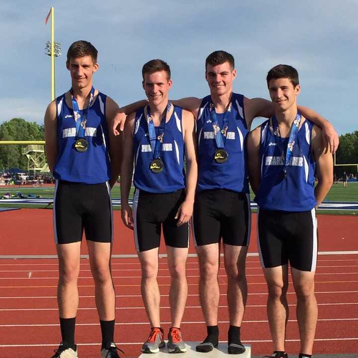 The Pearl River High School boys 4x400 relay team won the state championship earlier this month.