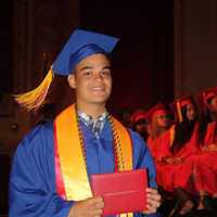 <p>Peekskill High School graduates accepted their diplomas on Sunday at Paramount Hudson Valley</p>