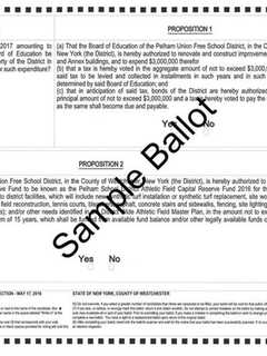 Pelham School District Releases Sample Ballot Before Election