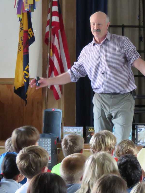 Author Peter Lourie Visits Royle Elementary School Students In Darien