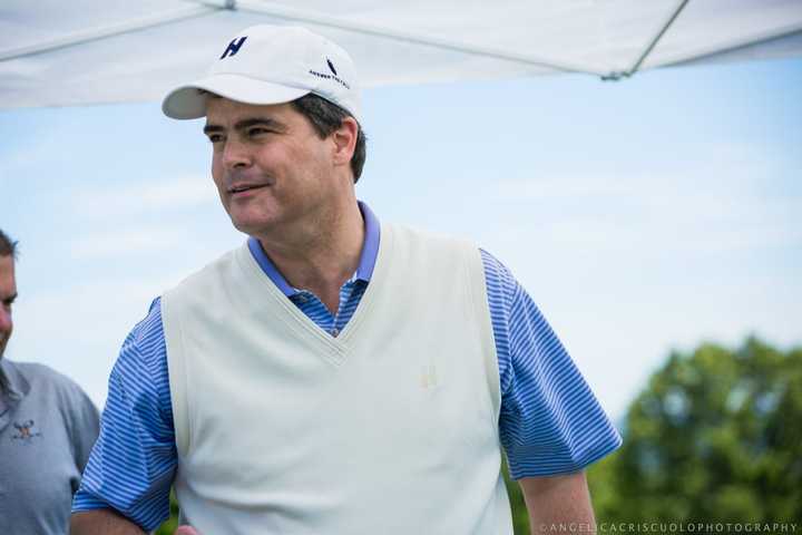 Phil Moyles, President of Answer the Call at the organization&#x27;s inaugural Golf Tournament in Croton-On-Hudson.