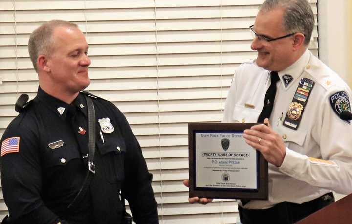 Glen Rock Police Officer Adam Pyatak, Police Chief Dean Ackermann