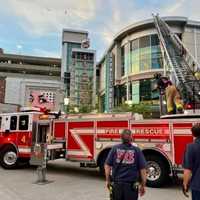 Fire Breaks Out On Top Of Elevator At Stamford Town Center