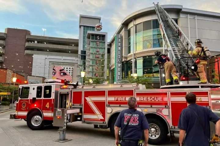 Fire Breaks Out On Top Of Elevator At Stamford Town Center