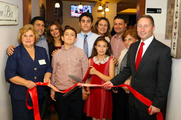 Astorino Tastes Homestyle Cuisine At Reopening Of Port Chester's T&J Eatery