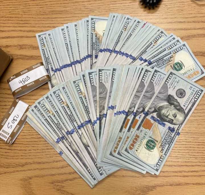 Police seized nearly $10,000 in cash that had been sent to Long Island by an elderly Louisiana man as part of a cyber scam.