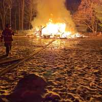 Horse Barn Fire Breaks Out In Fairfield County