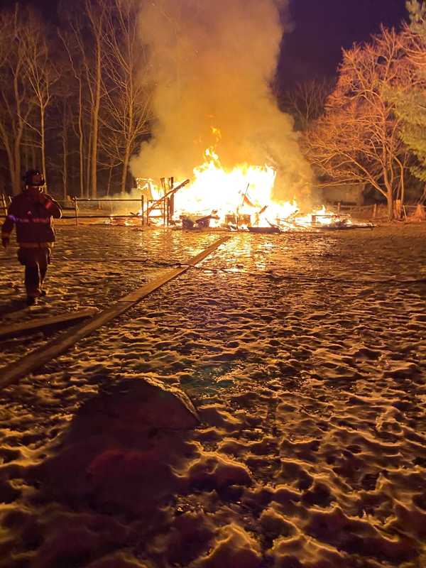 Horse Barn Fire Breaks Out In Fairfield County