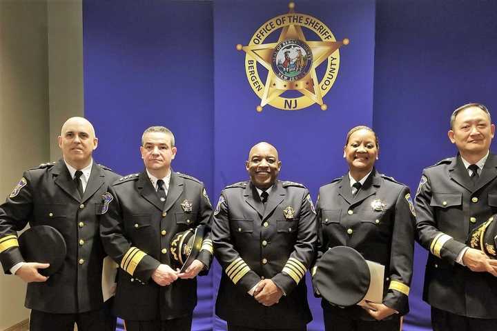 Bergen Sheriff's Command Staff Sworn: Nearly A Century Combined Of Law Enforcement Experience