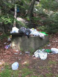 Litterbugs Trashing Lake At Harriman State Park