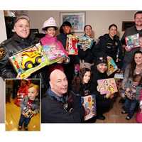 <p>Declan and his posse -- and parents.</p>