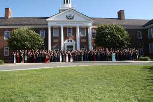 Pleasantville High School Students Pose For Prom Photo