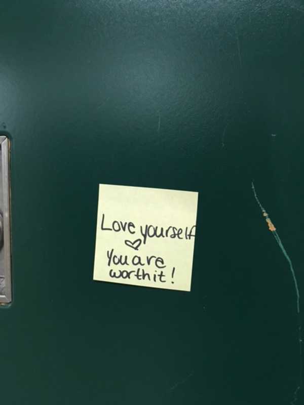 Post-It Notes Send Positive Messages To Irvington High School Students