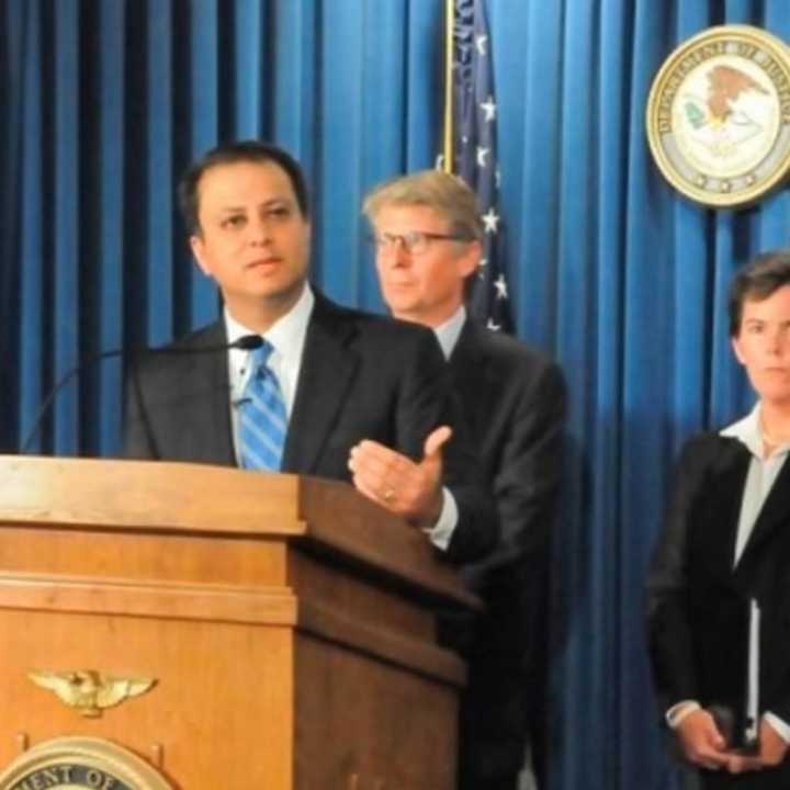 U.S. Attorney Preet Bharara made the announcement of the arrests.