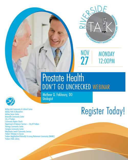 Join St. John's Riverside Hospital For An Important Webinar On Prostate ...