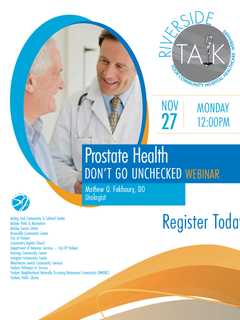 Join St. John's Riverside Hospital For An Important Webinar On Prostate Health