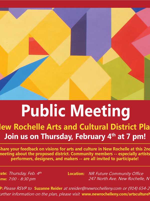 Public Input Sought On New Rochelle Arts & Cultural Plan