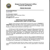 <p>Bergen County Prosecutor&#x27;s Office News Release</p>