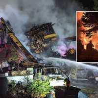 Raging Overnight Fire Destroys River Edge Home