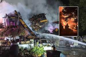 Raging Overnight Fire Destroys River Edge Home